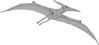 Gray Pterodactyl Clip Art
